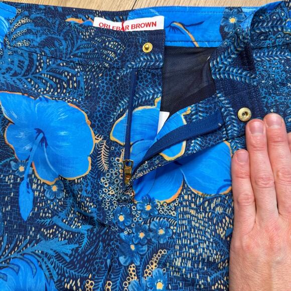 Orlebar Brown Blue Floral Swim Trunks - Picture 10 of 10